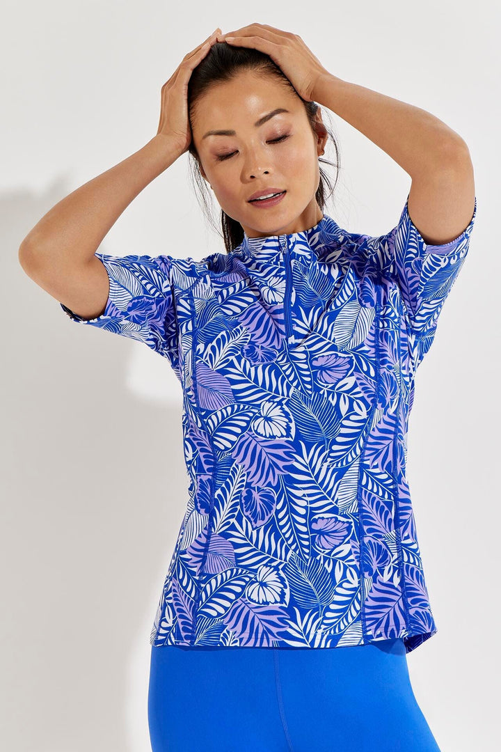 Women's Freestyle Short Sleeve Rash Guard UPF 50+ Coolibar