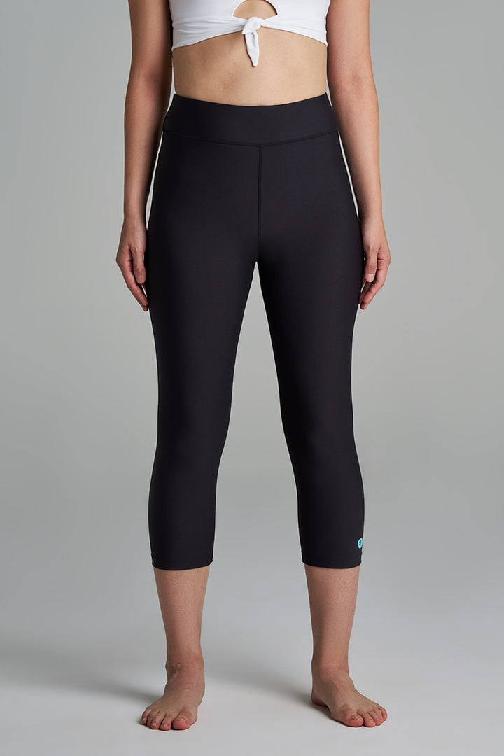 Women's Swim Capris | Black