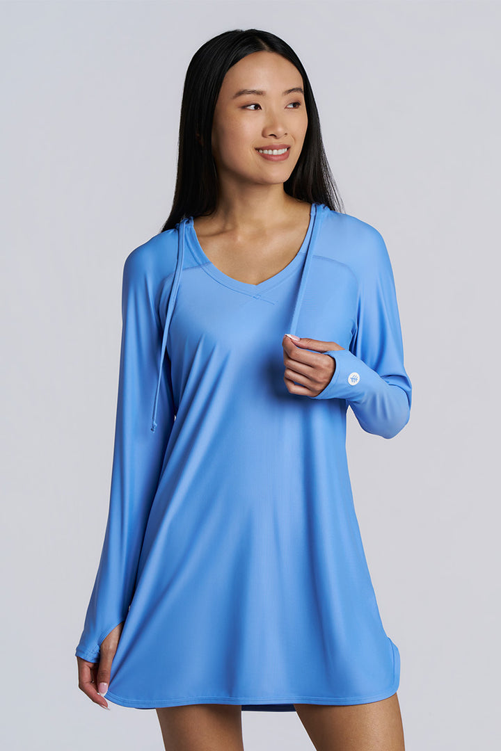 Seacoast | Women's Swim Cover-Up Dress | Bluebell | UPF 50+
