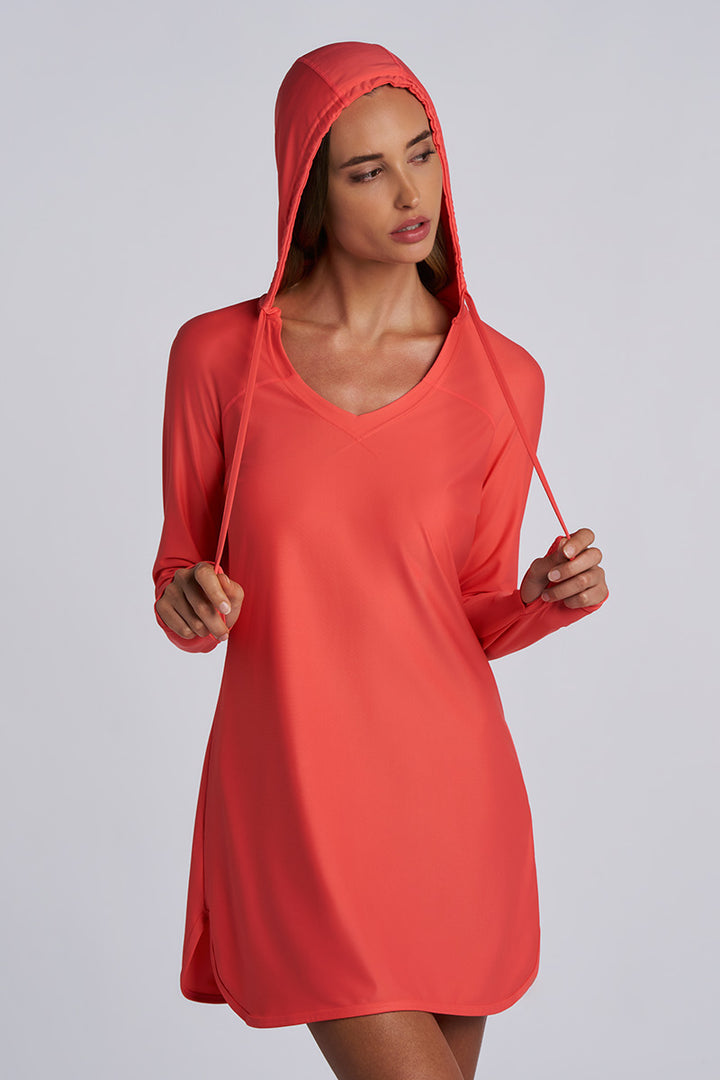 Women's Seacoast Swim Cover-Up Dress | White UPF 50+ Women's Seacoast Swim Cover-Up Dress | White UPF 50+