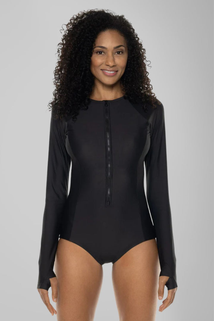 Long Sleeve Swimsuit | Black