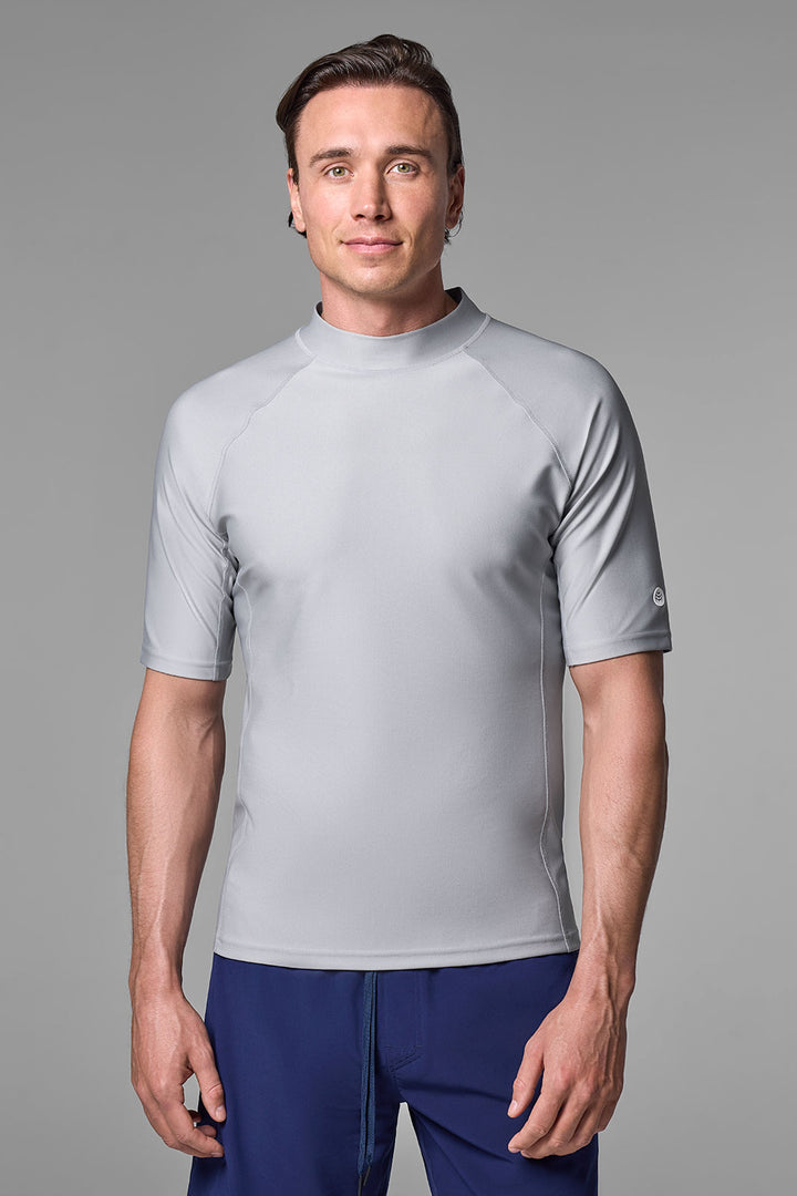 Men's Tulum Short Sleeve Surf Rash Guard | Slate UPF 50+