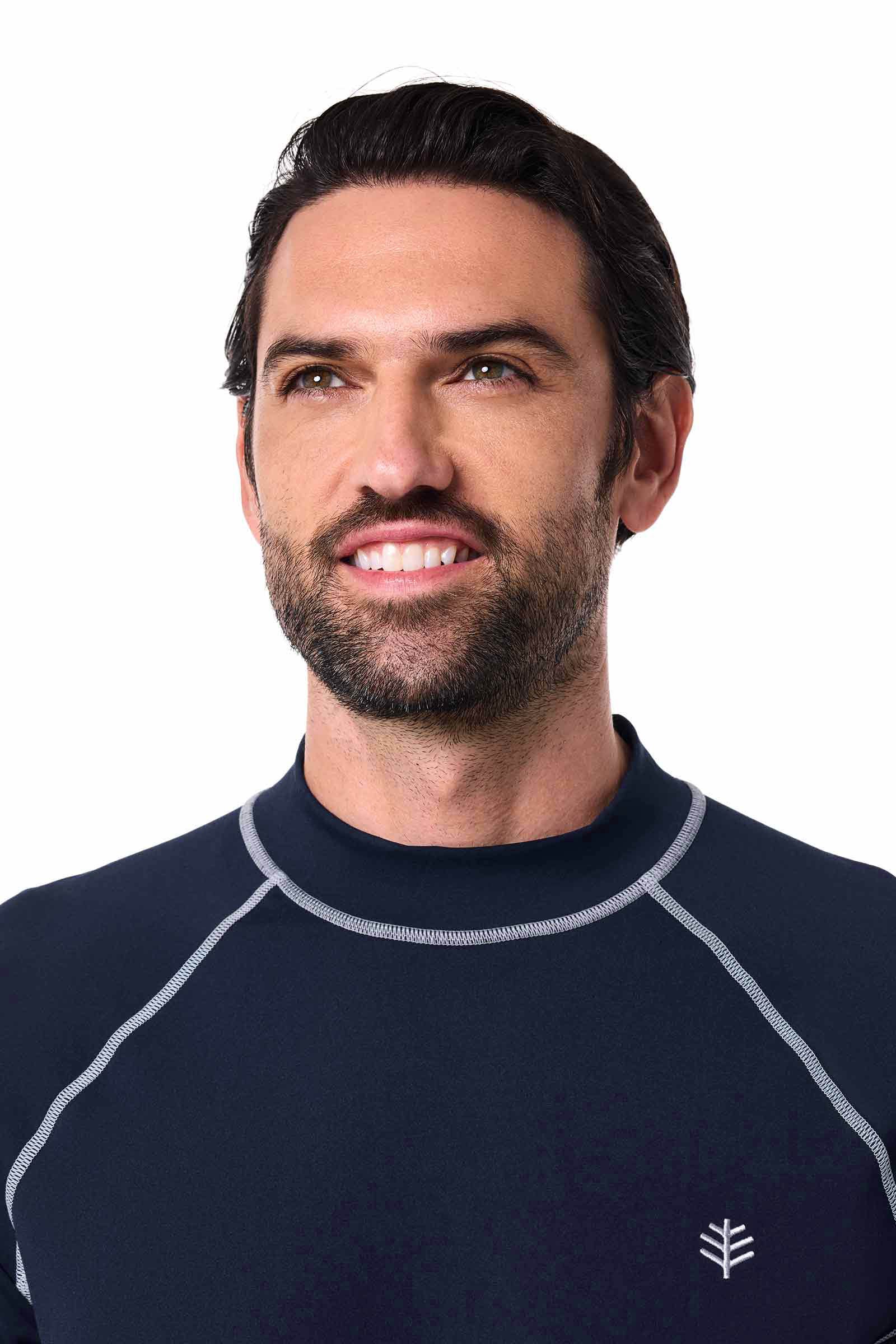 Men's Tulum Short Sleeve Surf Rash Guard | Navy UPF 50+