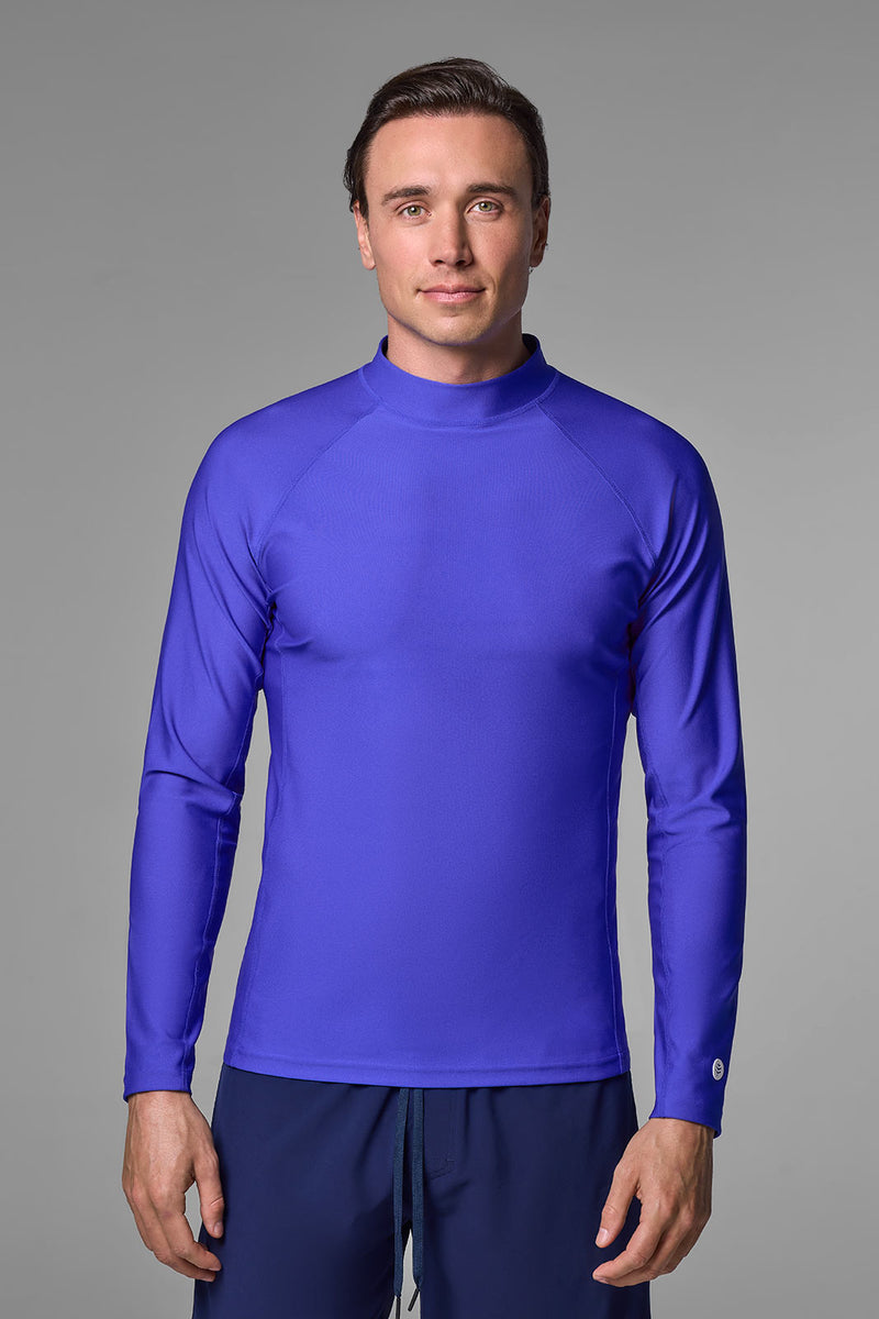 Men's Rash Guard Blue Men’s Rash Guards | Performance UPF 50+ Swim Shirts