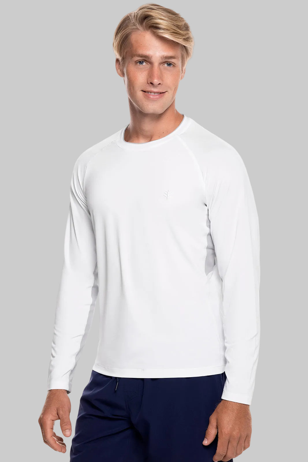 Polish Rash Guard Men's Ultimate Long Sleeve Rash Guard | White UPF 50+