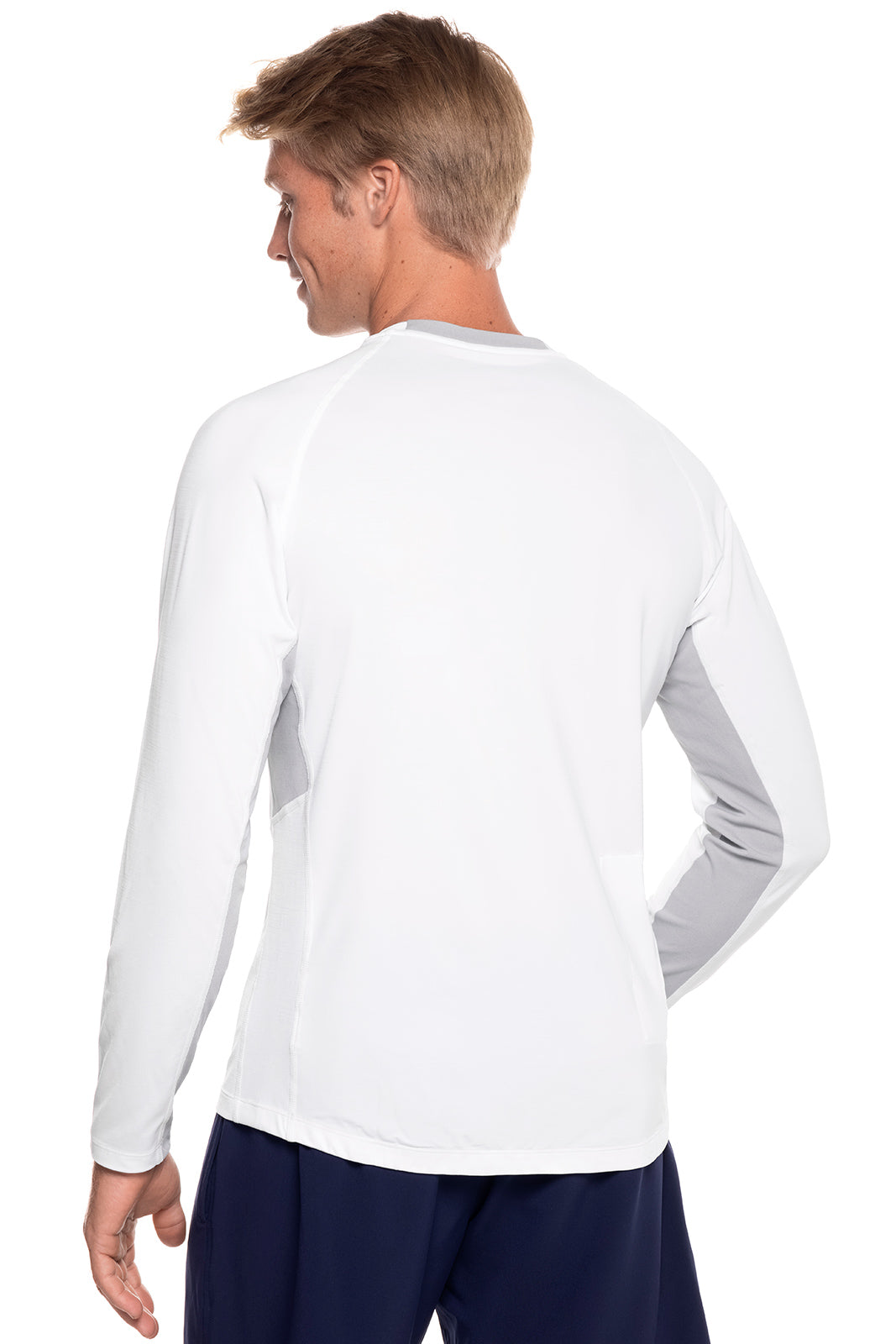 Polish Rash Guard Men's Ultimate Long Sleeve Rash Guard | Navy Line UPF 50+