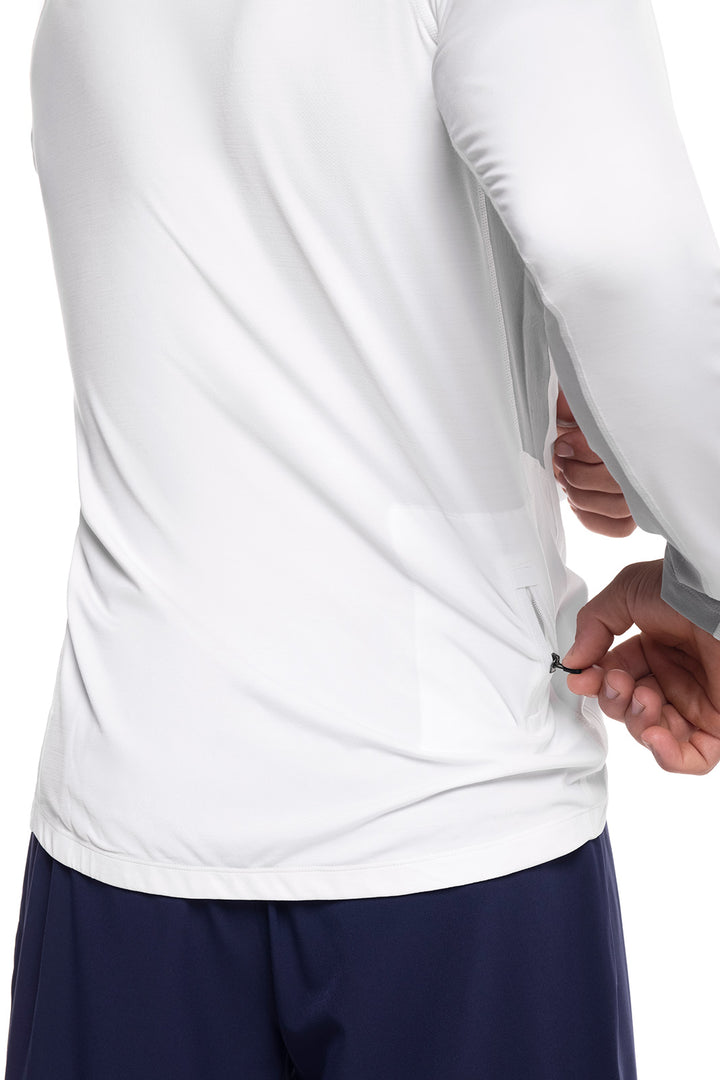 Men's Long Sleeve Rash Guard | White UPF 50+