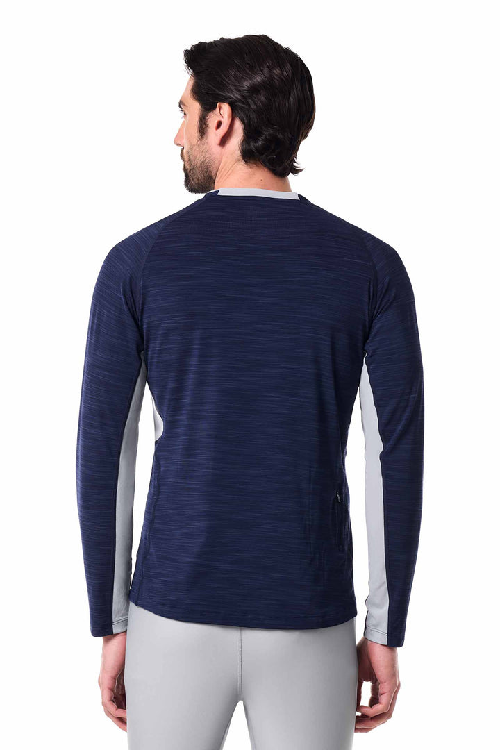 Navy Rashguard Men's Ultimate Long Sleeve Rash Guard | Navy Line UPF 50+