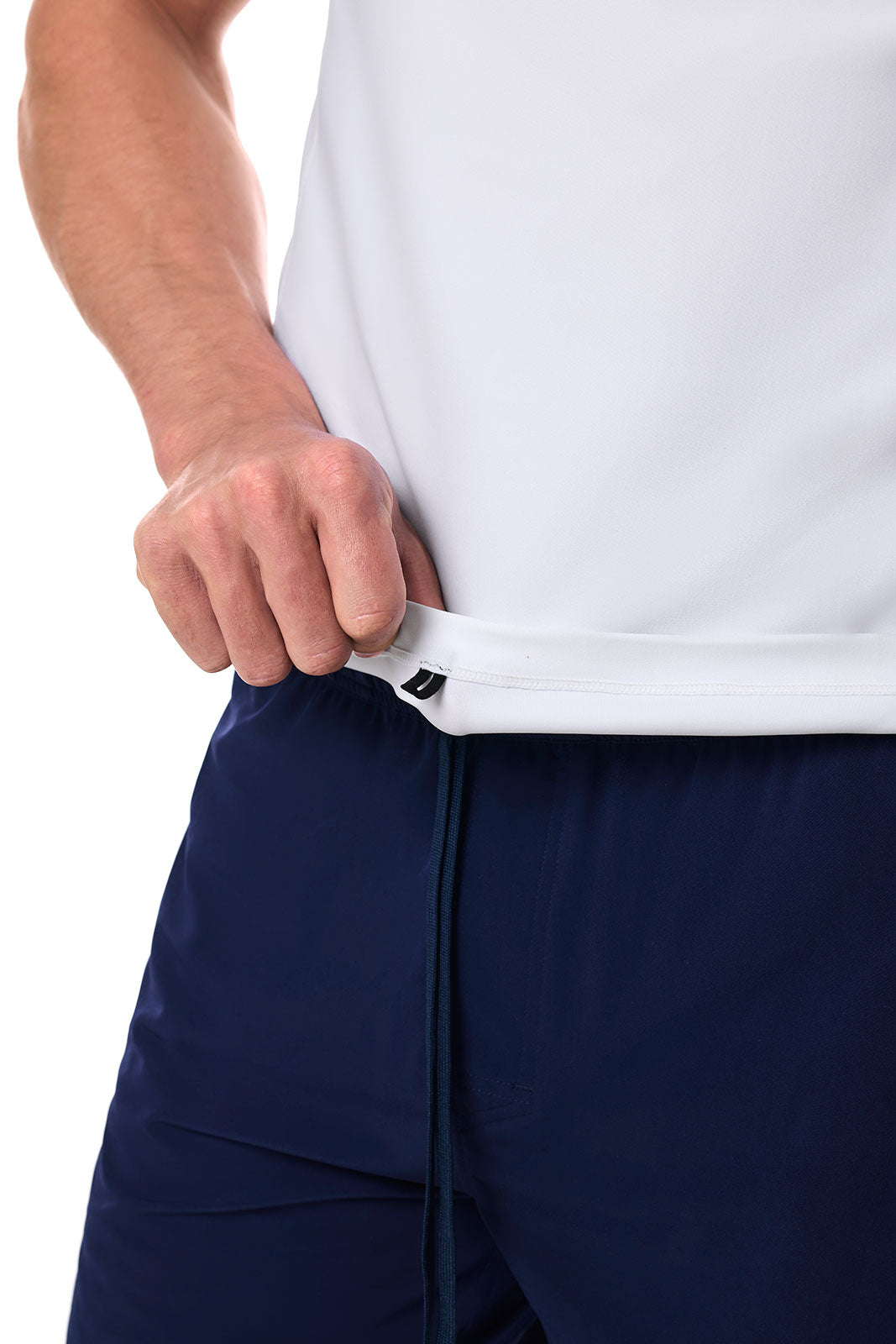 Men's Short Sleeve Swim Shirt | Colorblock Slate UPF 50+