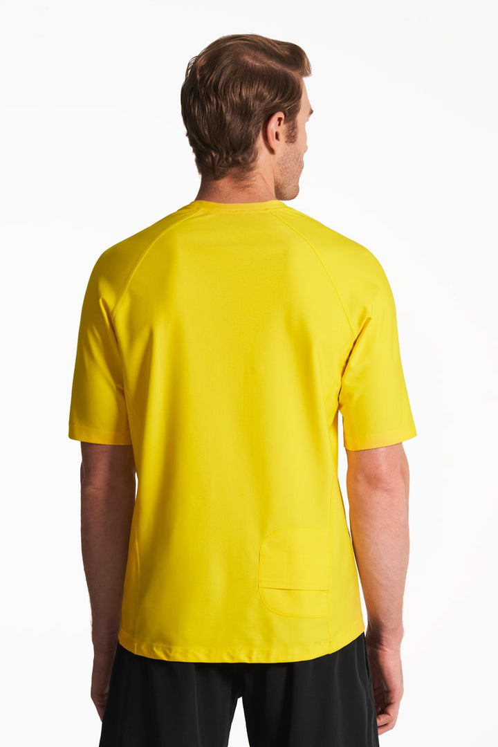 Men's Short Sleeve Swim Shirt | Bold Yellow