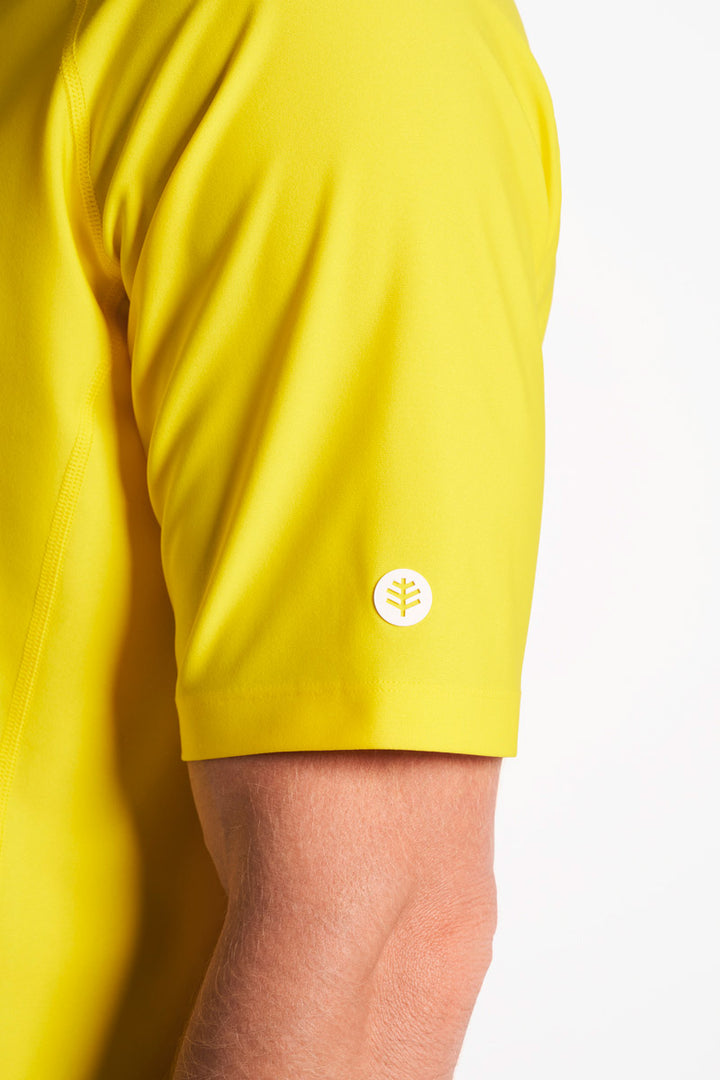 Men's Short Sleeve Swim Shirt | Bold Yellow