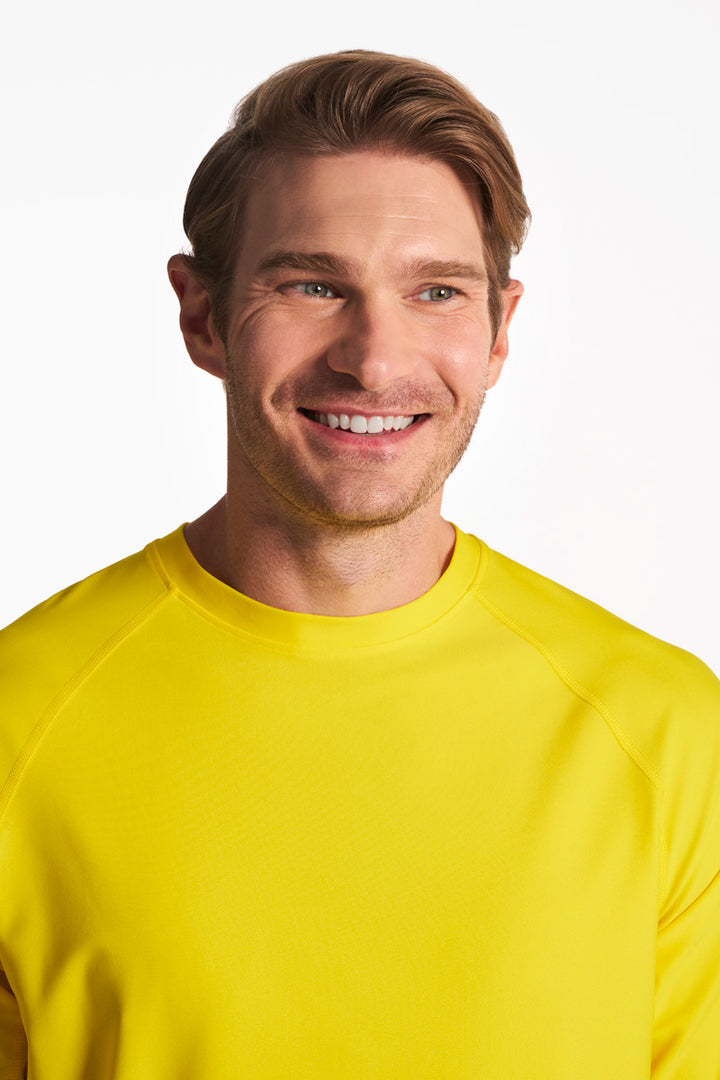 Men's Short Sleeve Swim Shirt | Bold Yellow