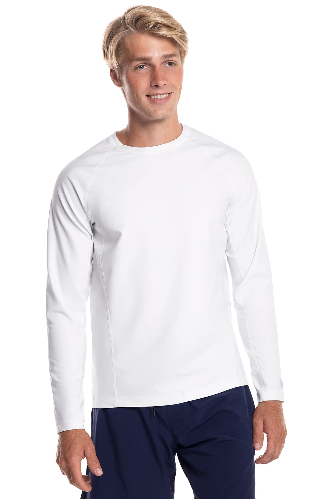 Hang Ten Men's Long Sleeve UPF 50 Swim Shirt - Quick Dry Pullover (Assorted Colors)