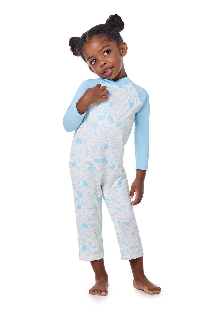 Baby Beach One-Piece Swimsuit | Arctic Blue Shell Dream