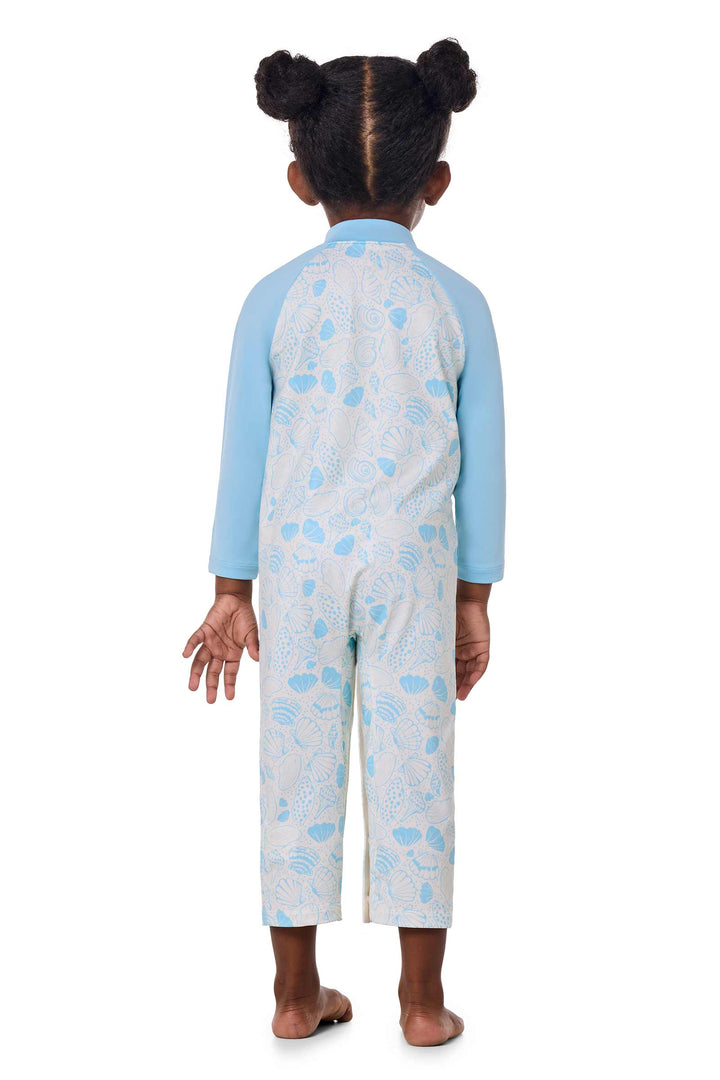 Baby Beach One-Piece Swimsuit | Arctic Blue Shell Dream
