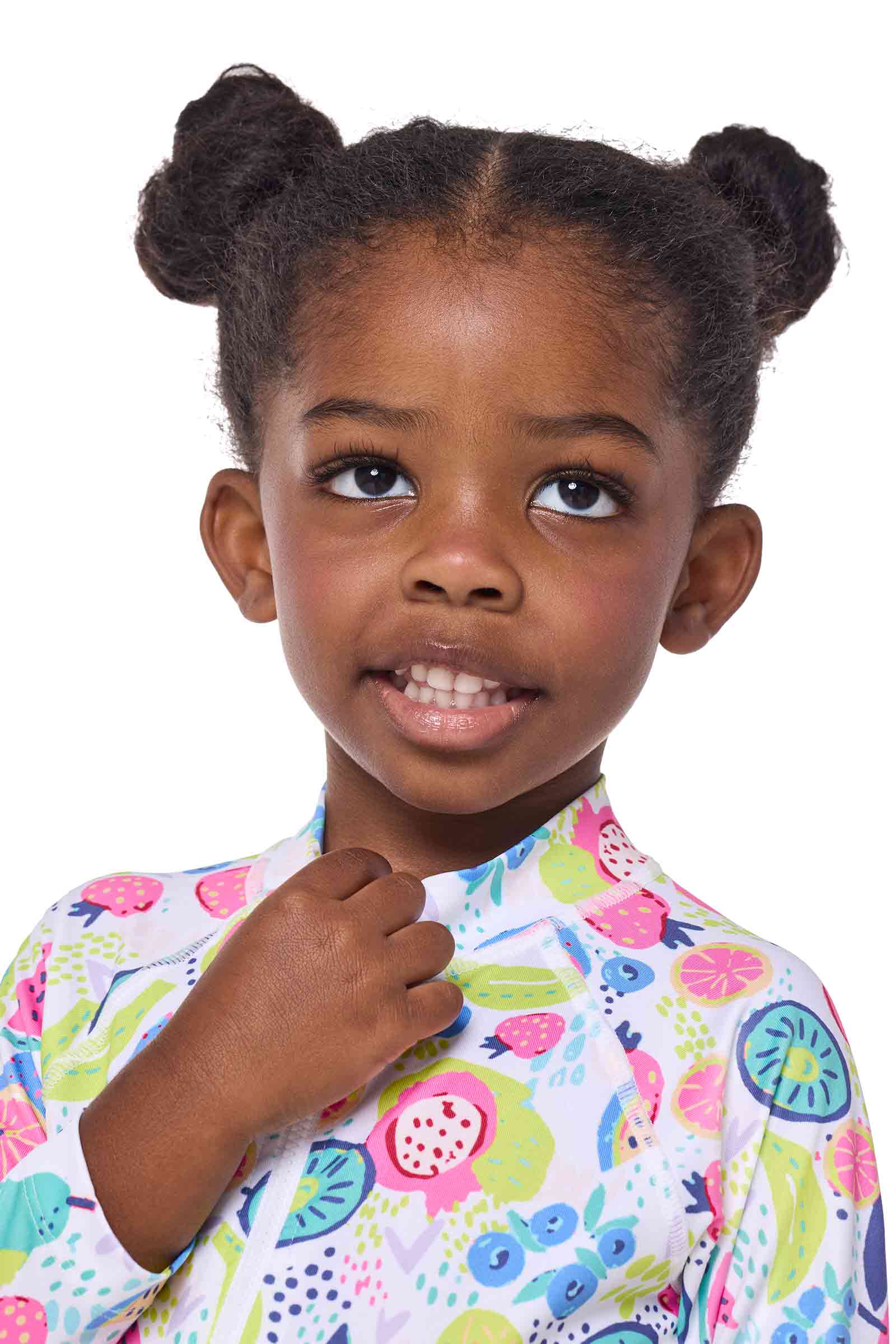 Girls Baby One-Piece Swimsuit | Future Dusk Blooming Forest UPF 50+