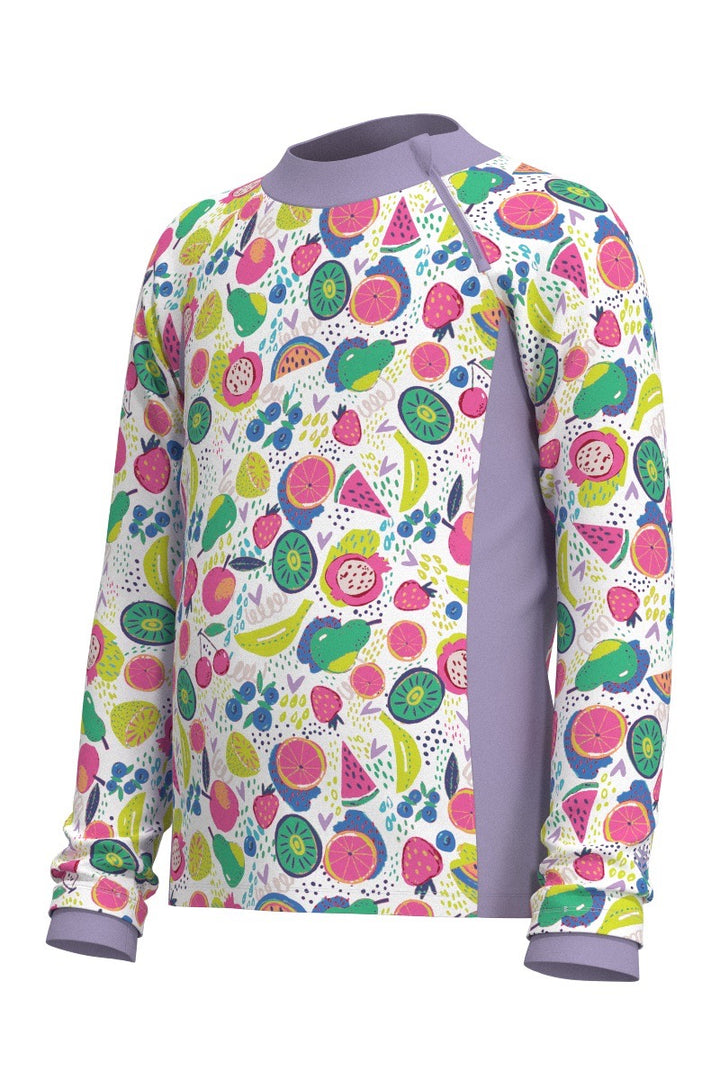 Kids's Zippy Rash Guard | Lavendula Colorblock