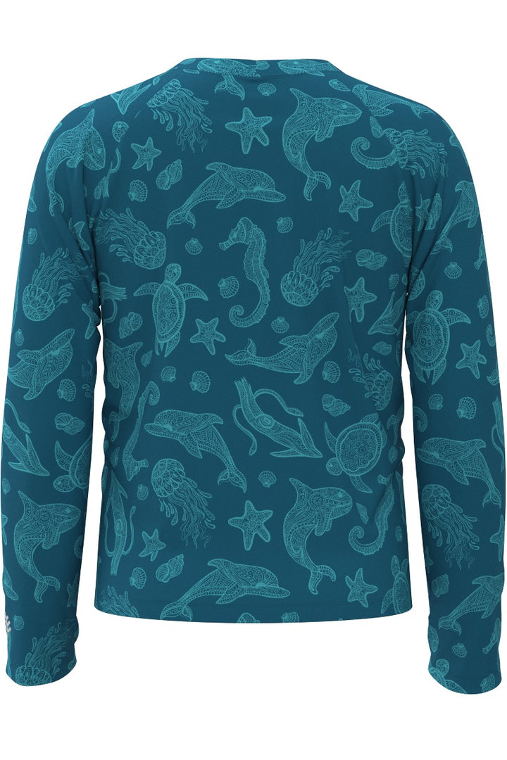 KId's Sandshark Long Sleeve Surf Shirt | Bluejay Ocean Animals