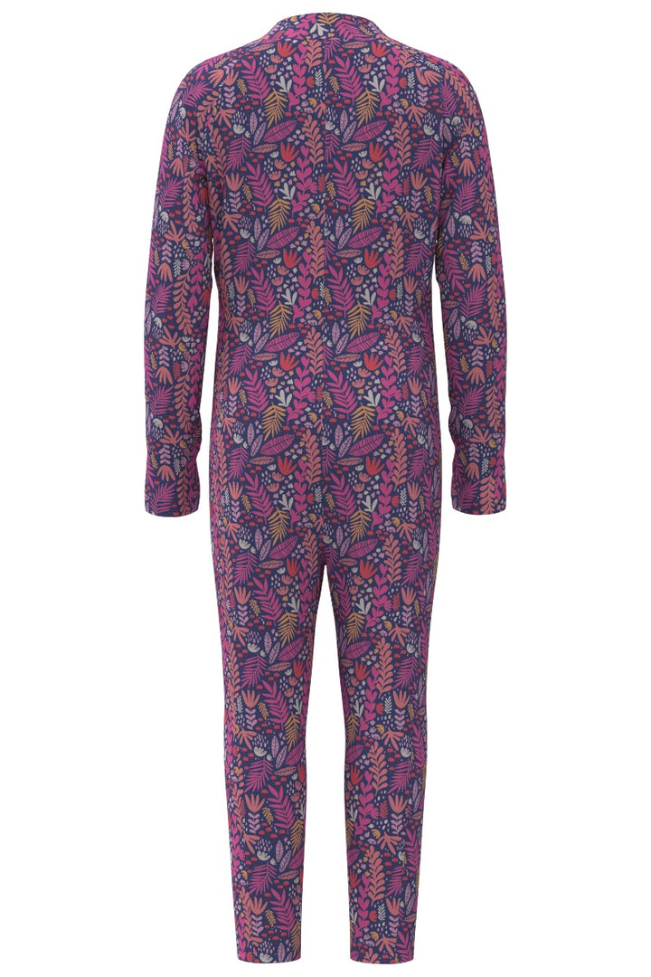 Kids' Neck-to-Ankle Swimsuit | Future Dusk Blooming Forest