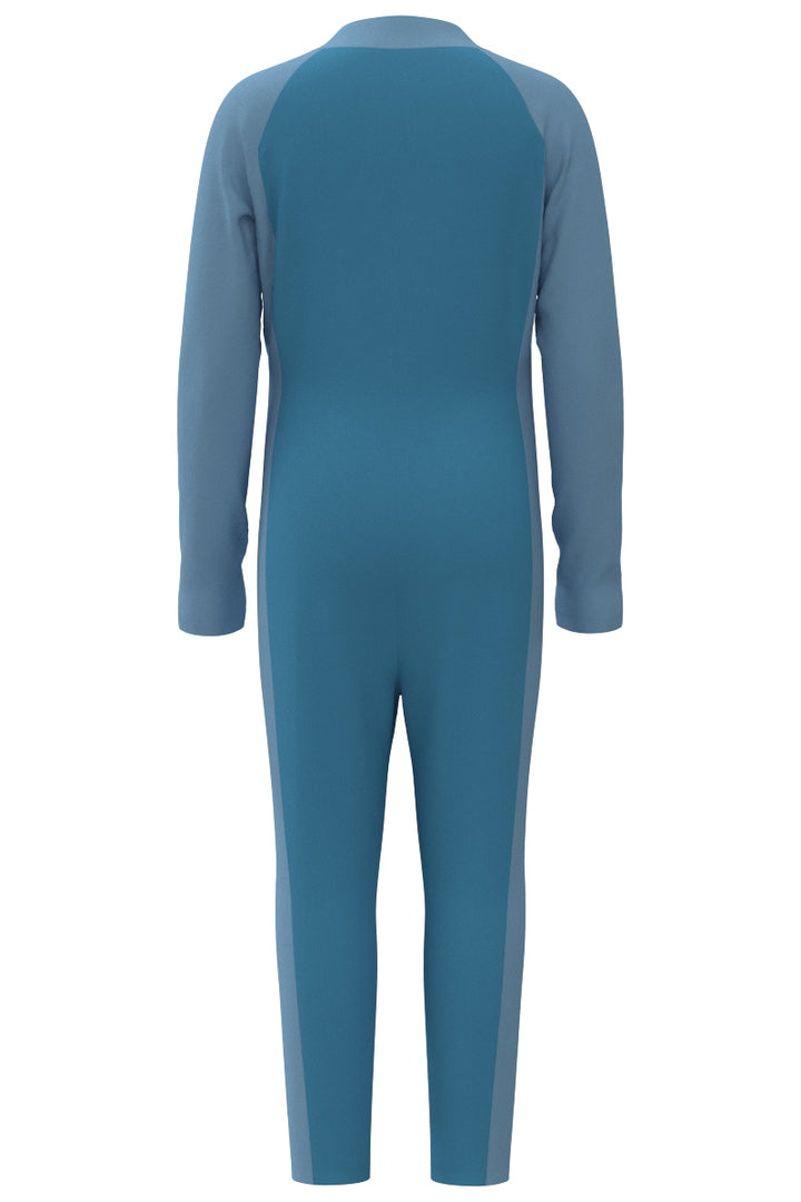 Kids' Neck-to-Ankle Swimsuit | Arctic Blue Colorblock