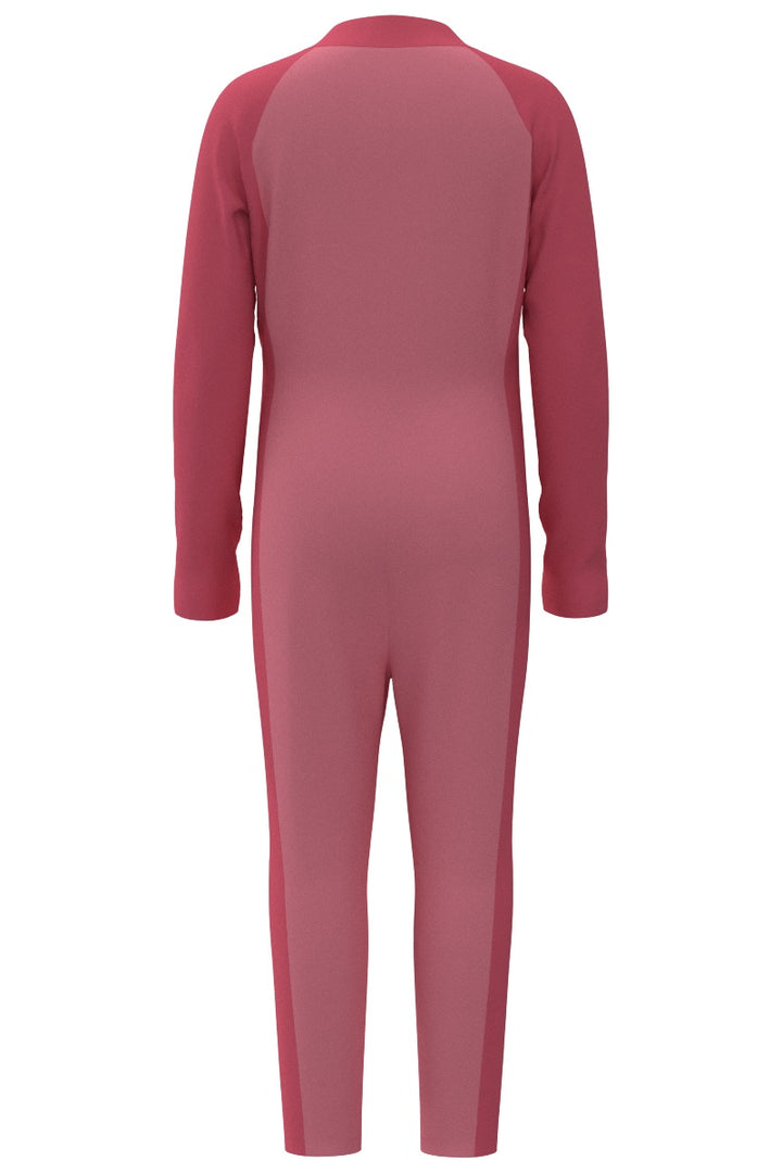 Kids' Neck-to-Ankle Swimsuit | Flamingo Pink Colorblock