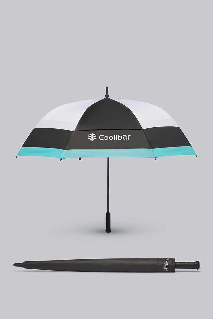 Golf Sun Umbrella | Black/White Colorblock