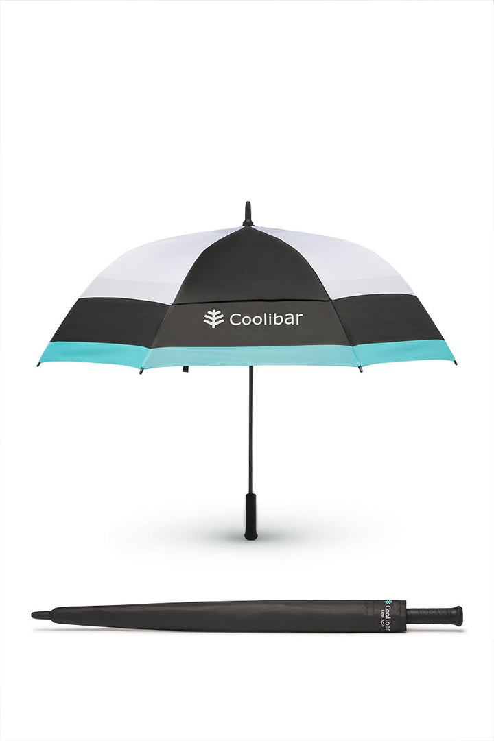 Golf Sun Umbrella | Black/White Colorblock