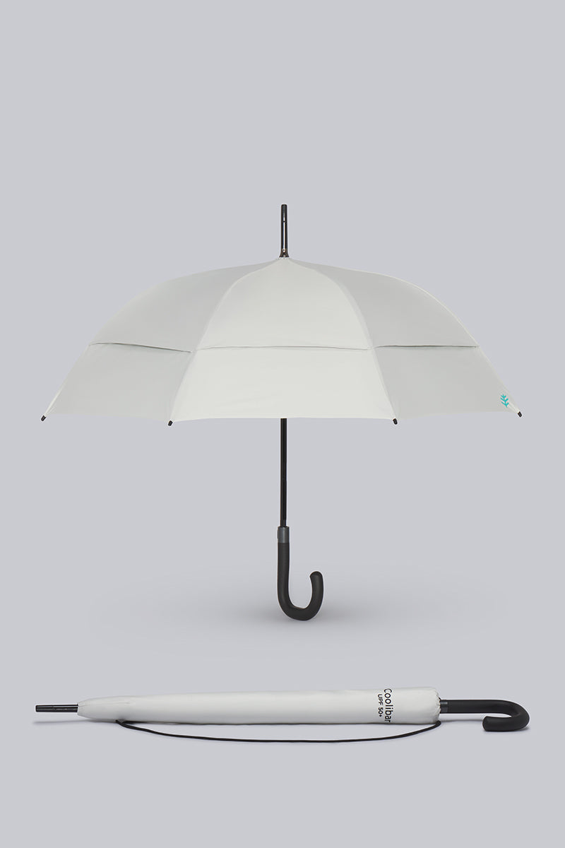 48 Inch Calotta Fashion Umbrella | Sleek Grey UPF 50+
