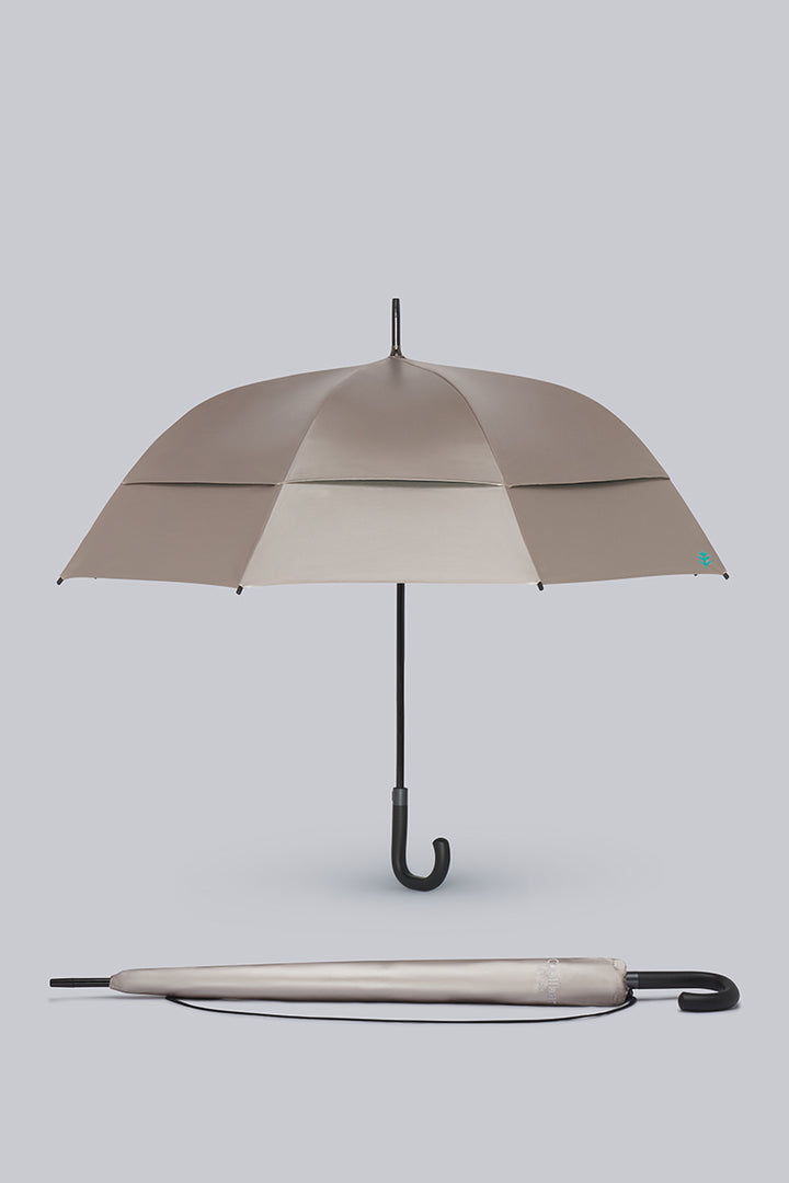 UV Protective Umbrella | Gold/Aqua Metallic