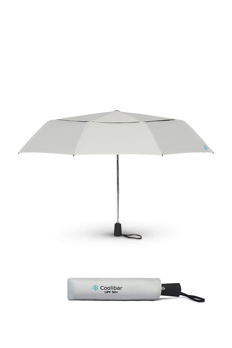 42 Inch Sodalis Travel Umbrella | Sleek Grey UPF 50+