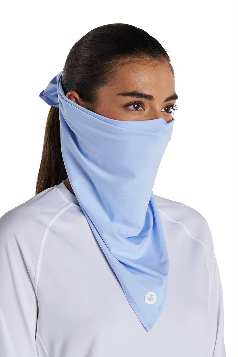 Unisex Virasana Performance Bandana | Coolibar Blue