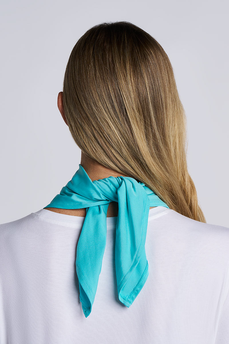 Unisex Virasana Performance Bandana | Coolibar Blue