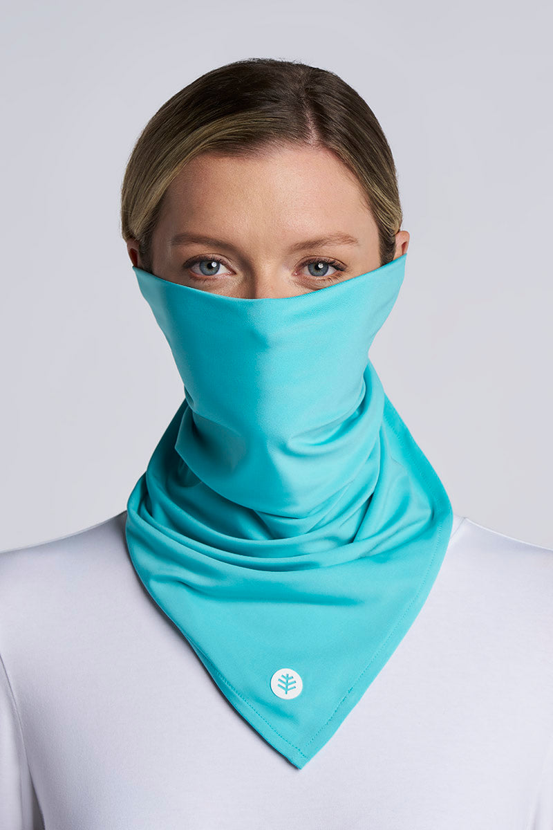 Unisex Virasana Performance Bandana | Coolibar Blue
