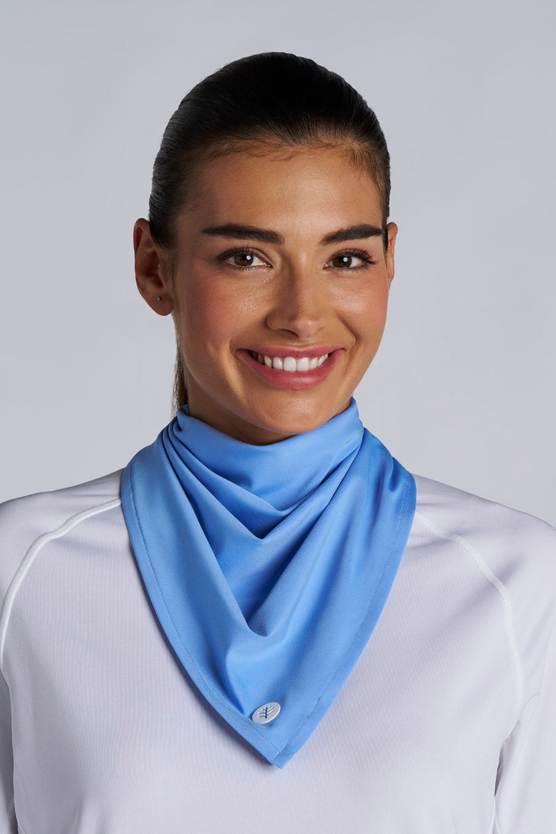 Unisex Virasana Performance Bandana | White UPF 50+