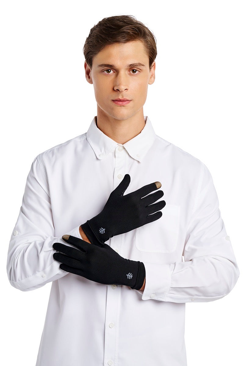 sansibar handschuhe Unisex Gannett Full Finger Gloves | Black | UPF 50+