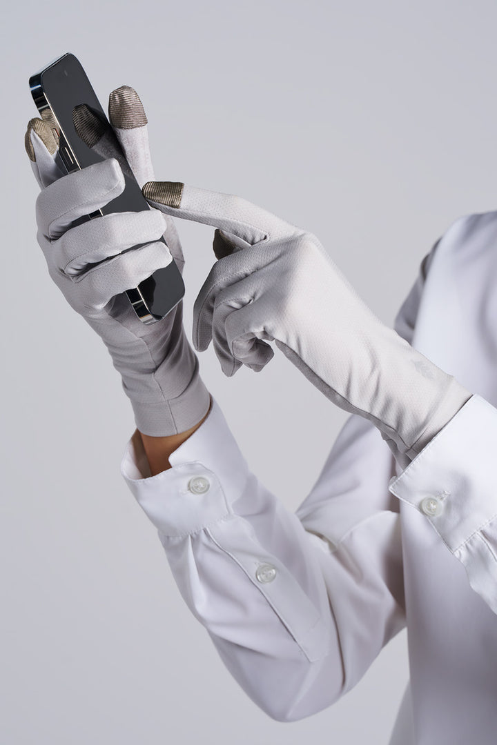 Full Finger UV Sun Gloves | Sleek Grey