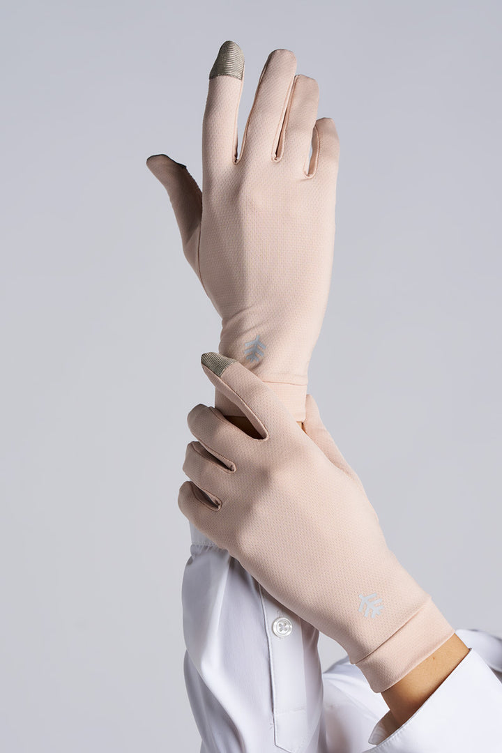 Full Finger UV Sun Gloves  | Beige
