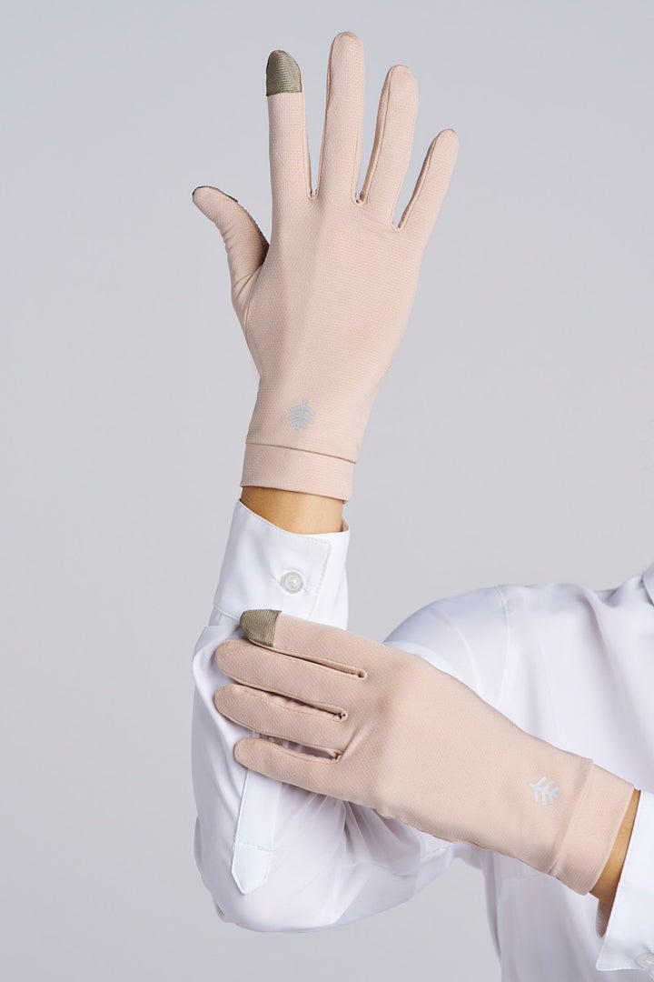 Full Finger UV Sun Gloves  | Beige
