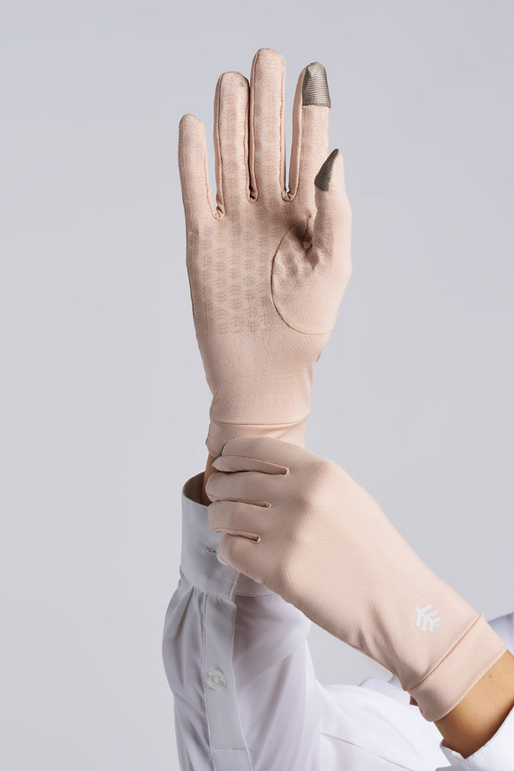 Full Finger UV Sun Gloves  | Beige