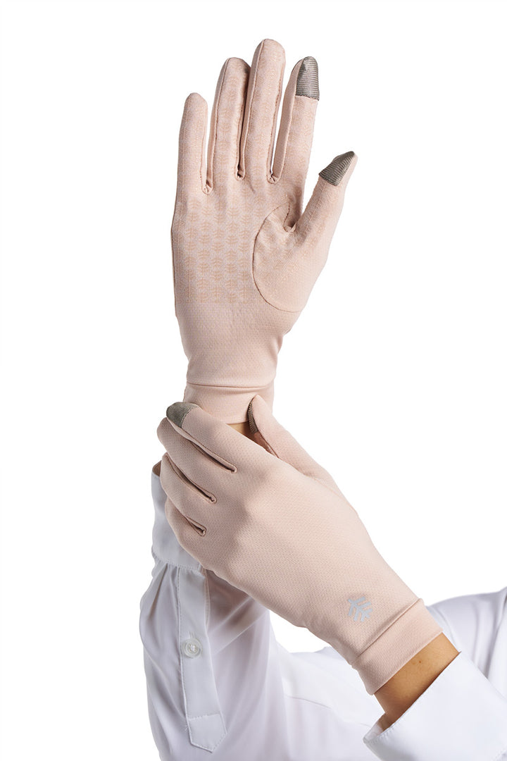 Full Finger UV Sun Gloves  | Beige