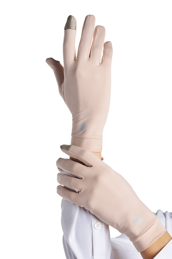 Full Finger UV Sun Gloves  | Beige