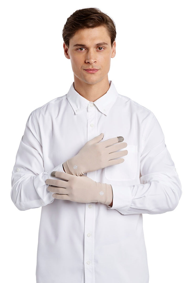Full Finger UV Sun Gloves | Pale Khaki
