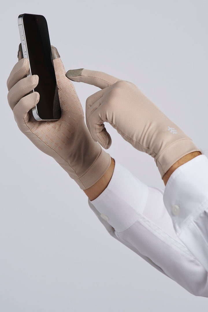Full Finger UV Sun Gloves | Pale Khaki