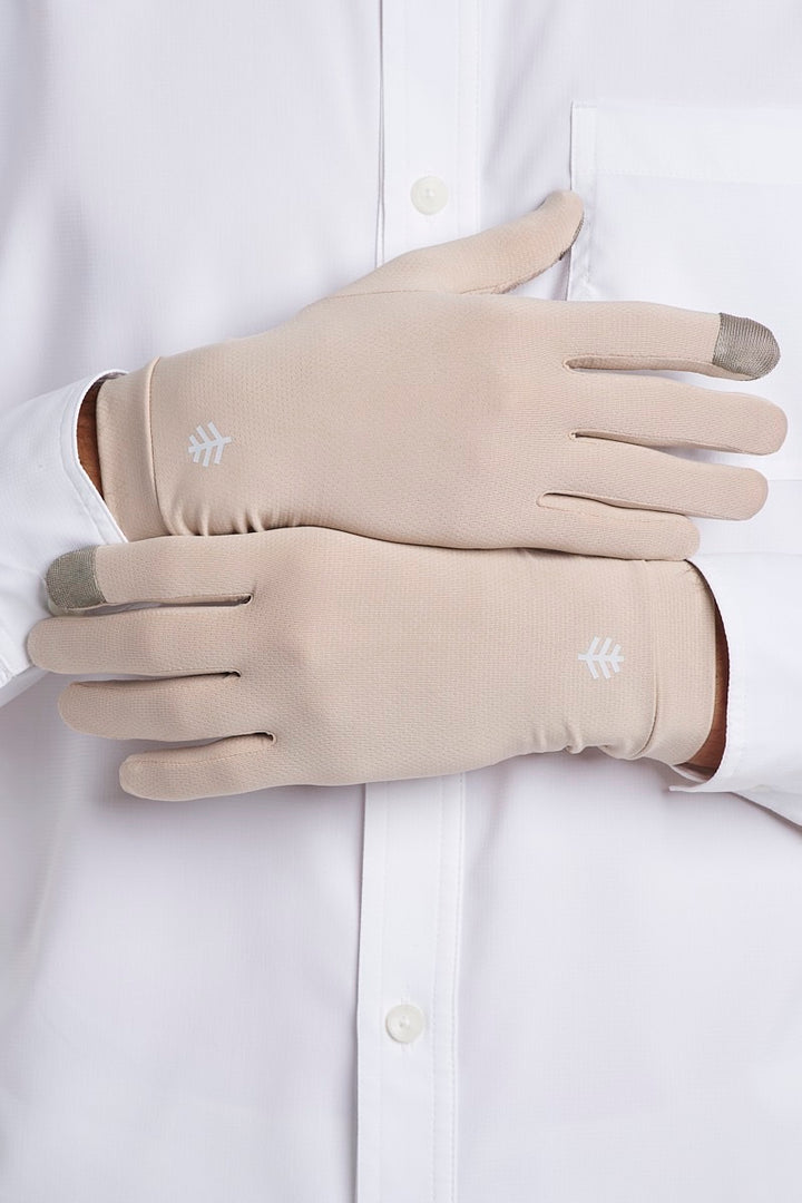 Full Finger UV Sun Gloves | Pale Khaki