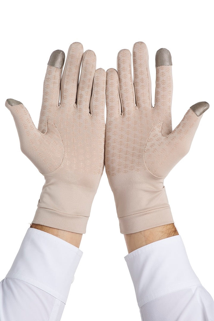 Full Finger UV Sun Gloves | Pale Khaki
