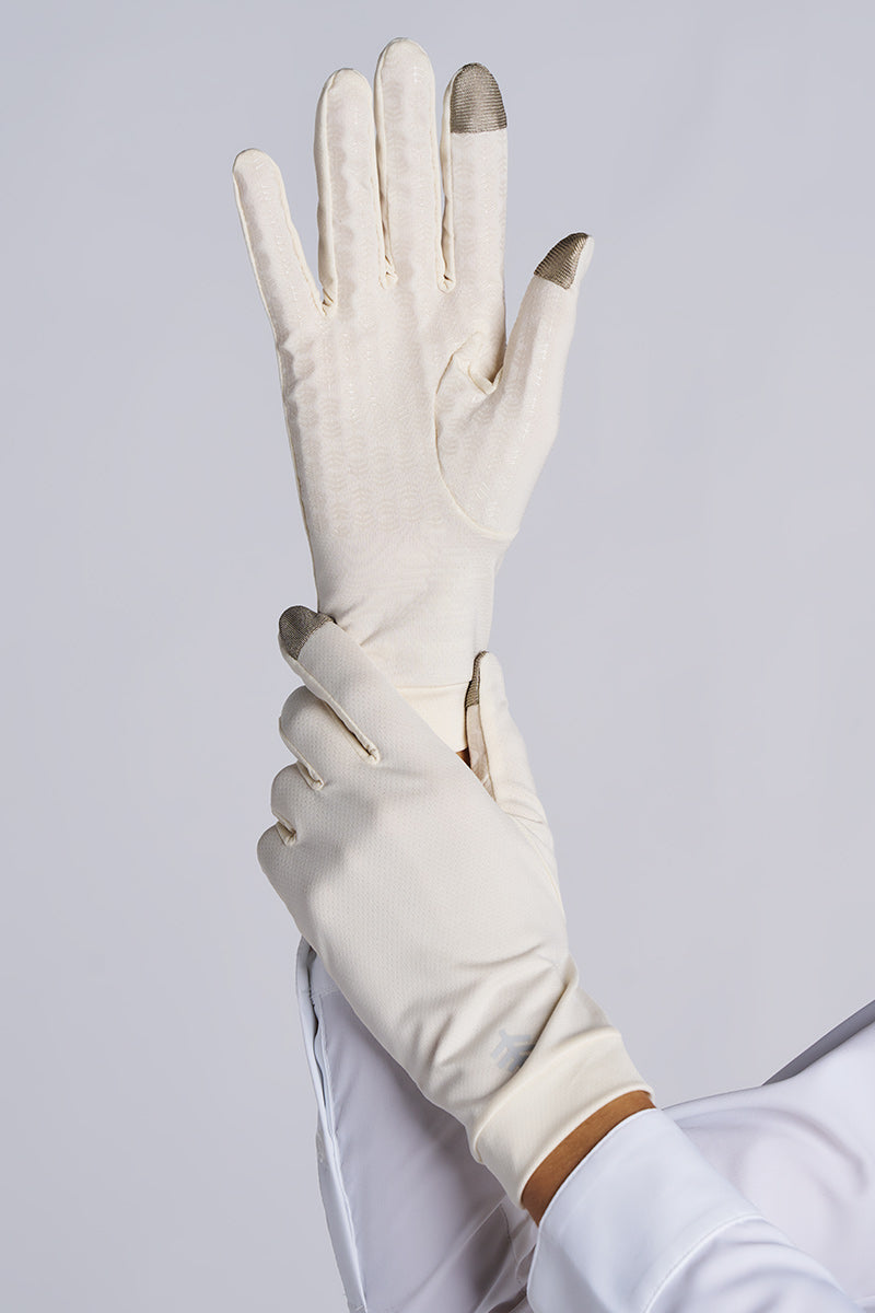 Unisex Gannett Full Finger Gloves | Vanilla UPF 50+