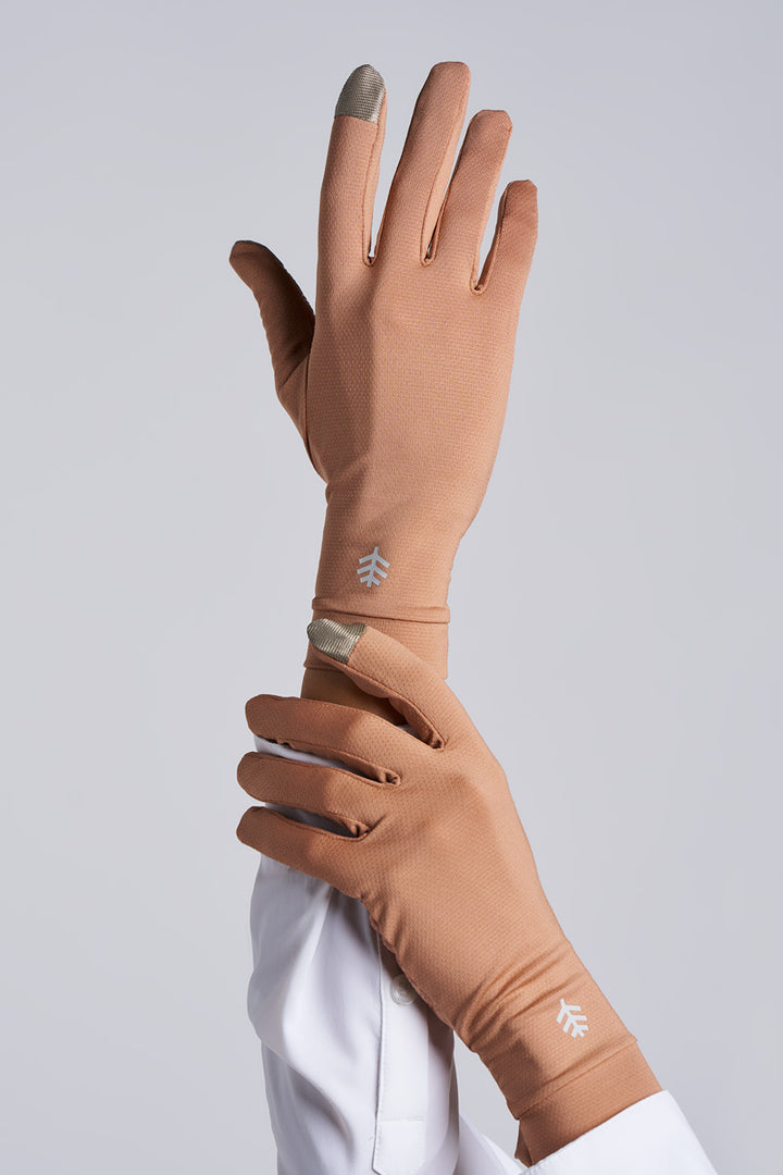 Full Finger UV Sun Gloves  | Antique Tea