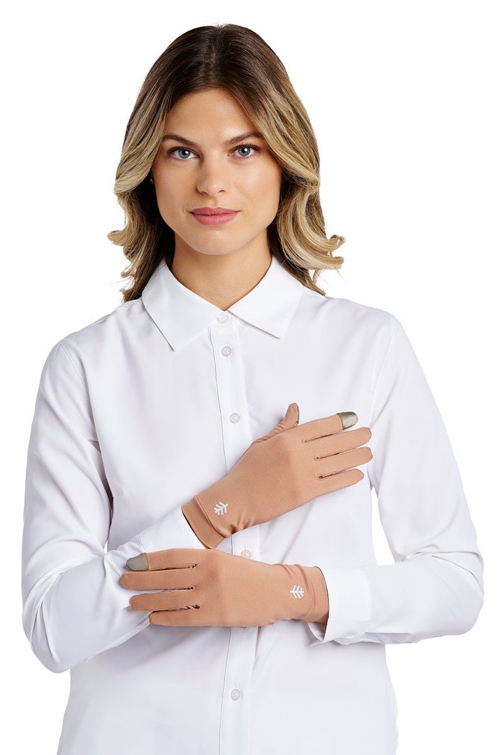 Full Finger UV Sun Gloves  | Antique Tea