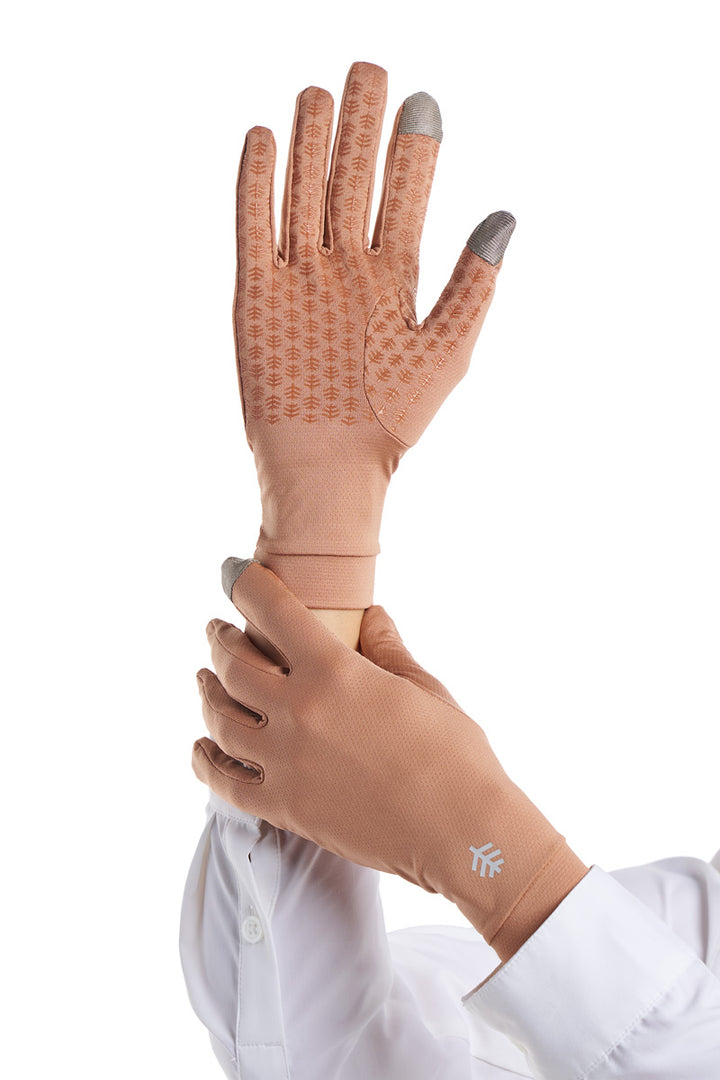 Full Finger UV Sun Gloves  | Antique Tea