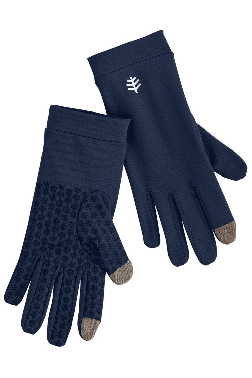 Coolibar UPF 50+ Men's Women's Gannett UV Gloves - Sun Protective